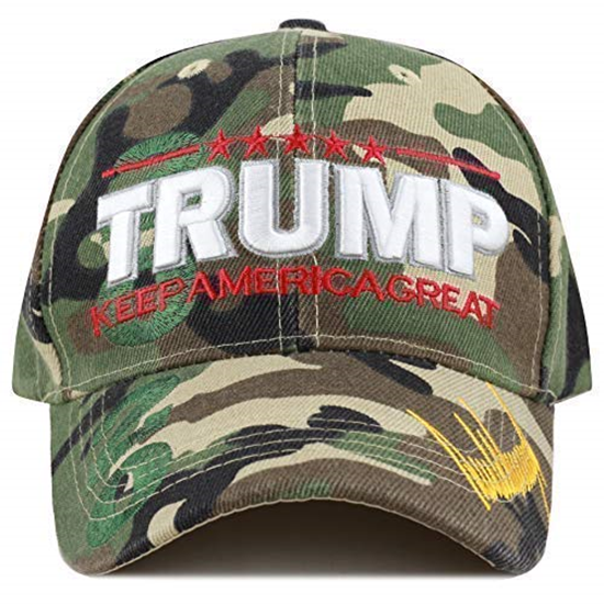 CAMO Trump 2020 Keep America Great 3D Signature Cap
