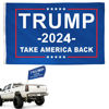 Trump 2024 Flag - Trump Take America Back Flag - 3 x 5 Feet Banner for Trucks & Boats - Donald Trump Save America Flag for Interior and Exterior Decoration - Durable Weatherproof Brass Grommets